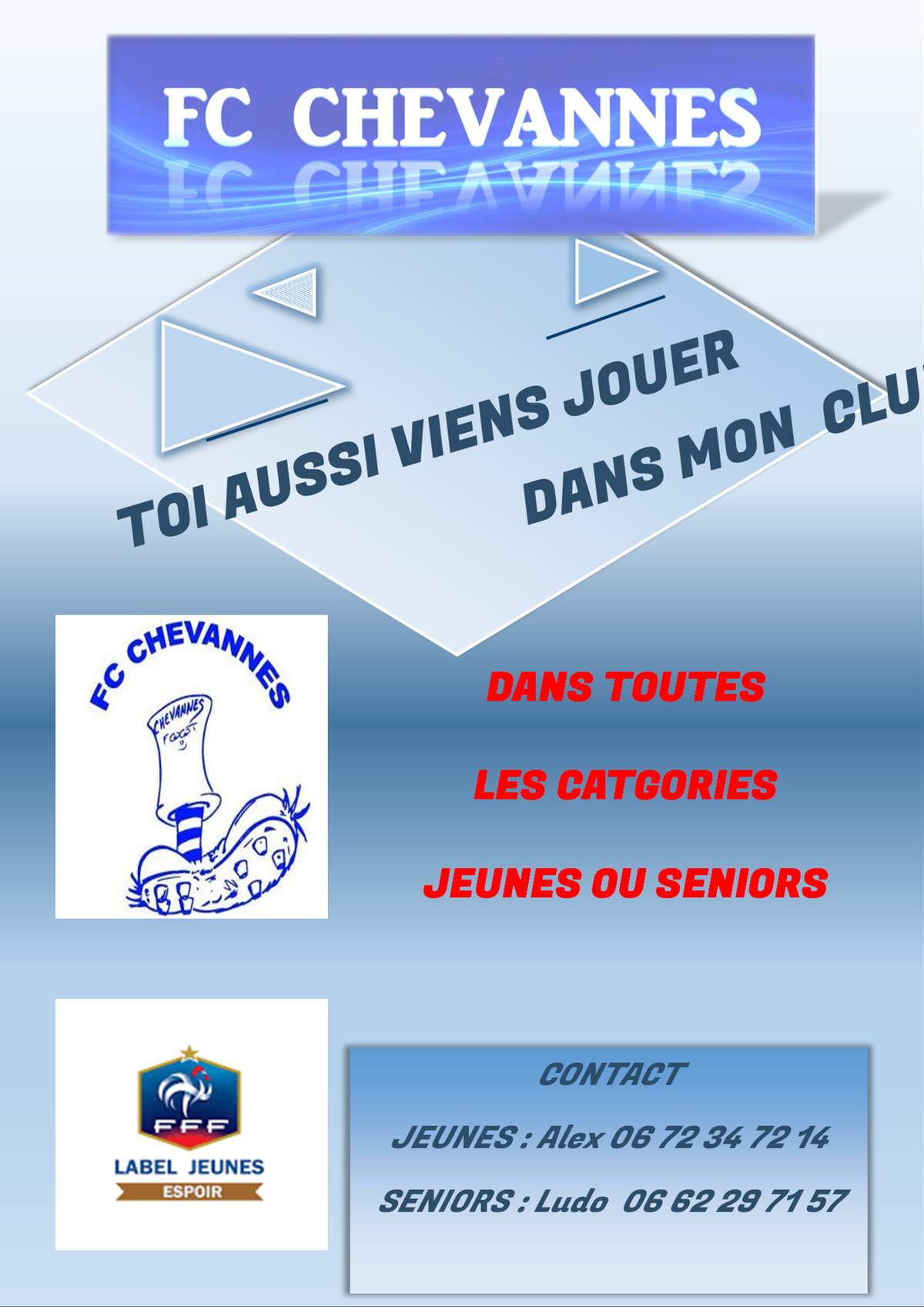 Actualit Recrutement Pour La Saison Club Football