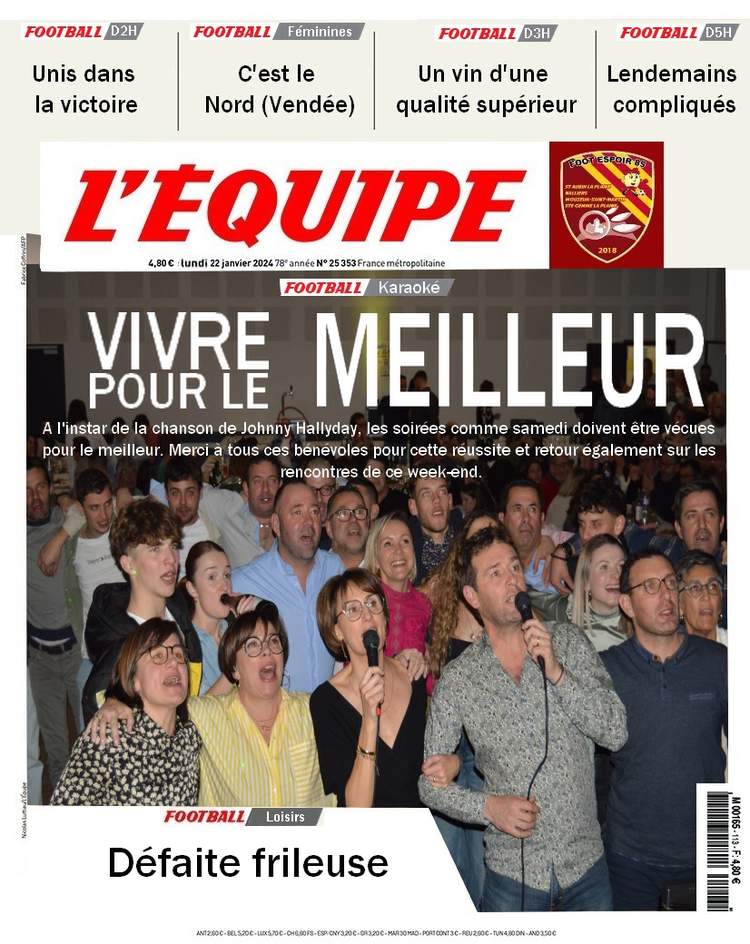 Actualité Vivre pour le Meilleur club Football FOOT ESPOIR 85 Footeo