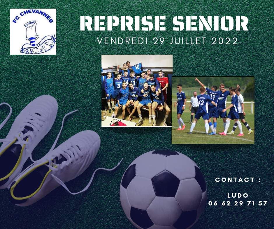 Actualité Reprise Senior club Football Football Club de Chevannes