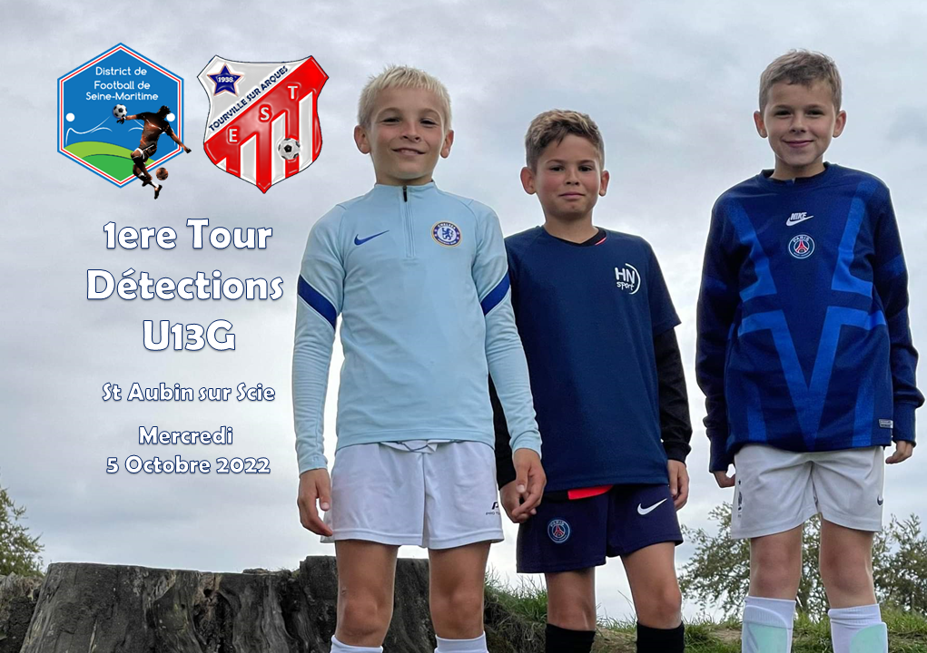 Actualité 1er Tour Détections U13G Mercredi 5 club Football E