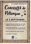 concours de pétanque - Club Sportif Argentais 