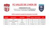Compétitions de cette fin avril - FC VALLEE DE L'HIEN 38