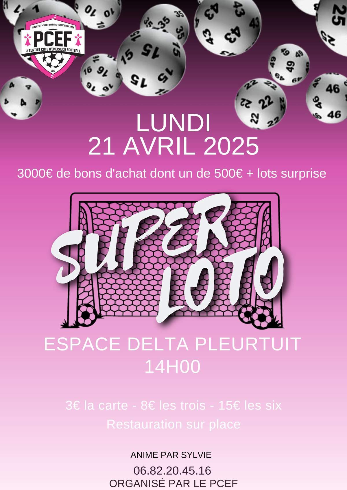 Actualité SUPER LOTO 2025 LUNDI 21 AVRIL ESPACE DELTA club Football