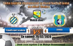 Résultat De la 5ème journée du championnat national football jeune poule c du wouri Douala Cameroun - Tcheuffa Sport Academy