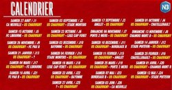 Calendrier de la saison de National 3