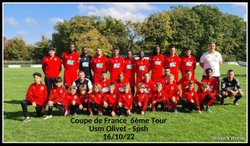 Coupe de France 6ème tour Usm Olivet - Spsh 16/10/22 défaite 1-5 - USM Olivet Football