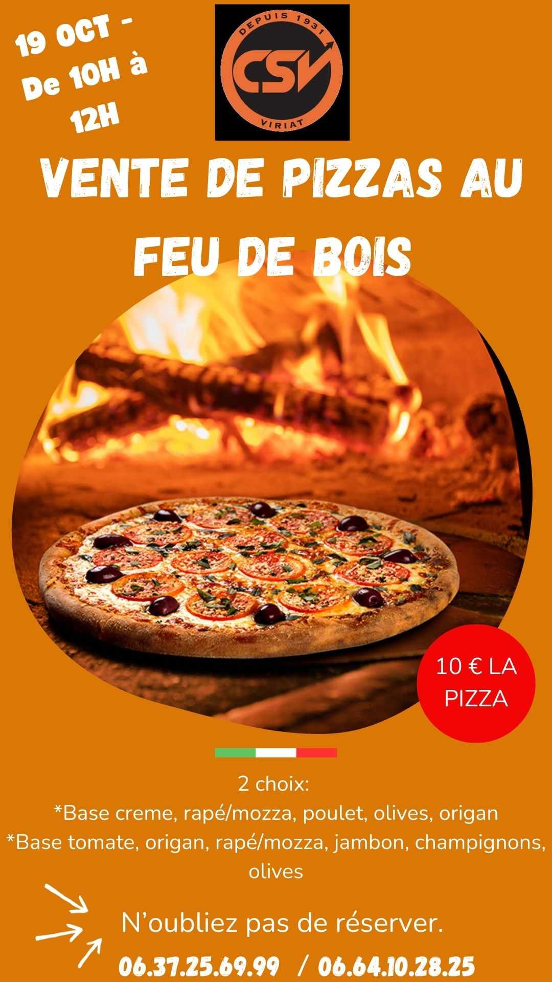 VENTE PIZZAS