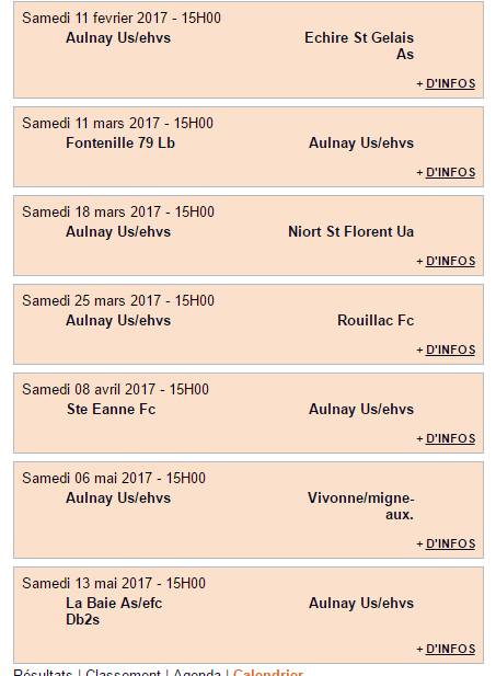 calendrier aulnay