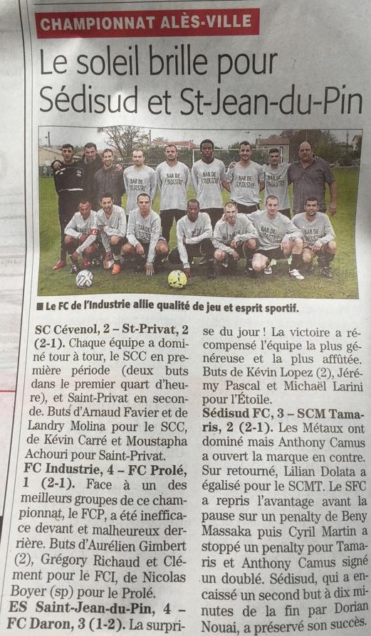 Saint Jean du Pin - FC Darons