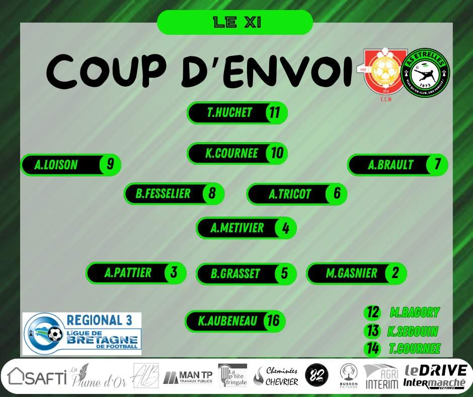 Actualit Le Onze De Depart Club Football A S Etrelles Football Footeo