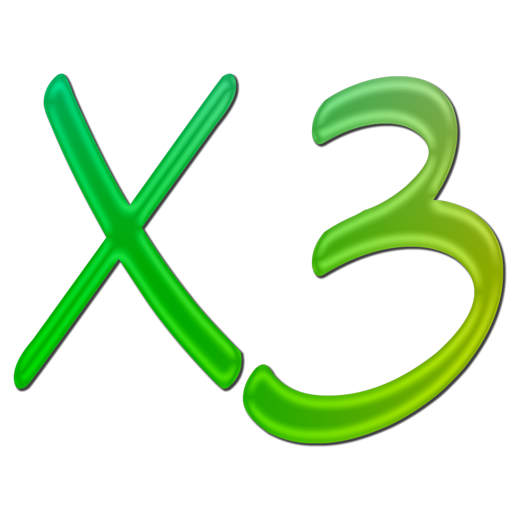 X, картинки. X3 значок. X3 надпись.