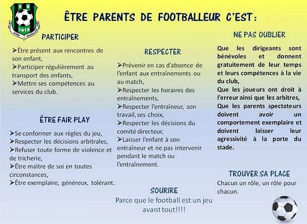 Être parents de footballeur.