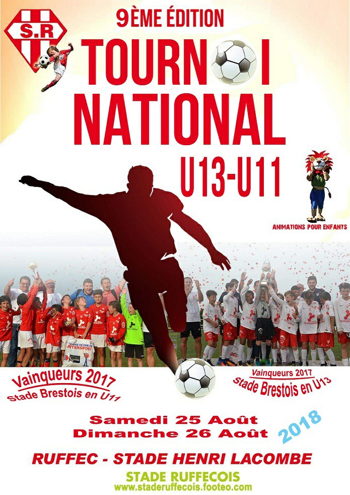 TOURNOI NATIONAL U13 U11 du Stade Ruffécois. site officiel du tournoi