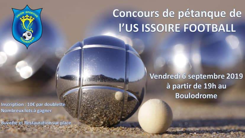 Actualité Concours De Pétanque Club Football Us Issoire Football Footeo 1635